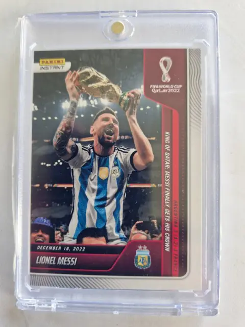 2022 Panini Instant World Cup - #118 Lionel Messi - World Cup Winner - Limited edition