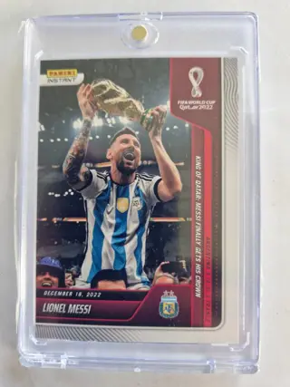 2022 Panini Instant World Cup - #118 Lionel Messi - World Cup Winner - Limited edition