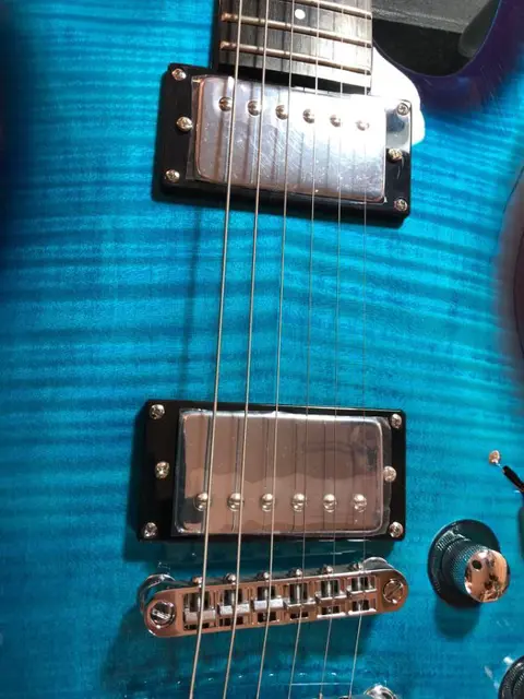 Framus - Diablo Supreme Bleached Ocean Blue Burst - Elektrische gitaar
