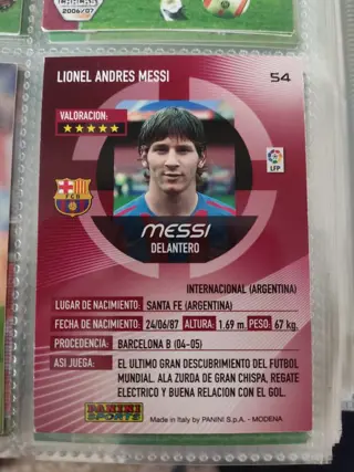 2006/07 Panini Megacracks #54 Lionel Messi - 3rd year card