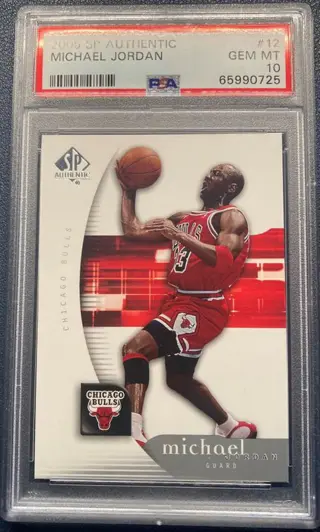 2005 Upper Deck SP Authentic #12 Michael Jordan - PSA 10
