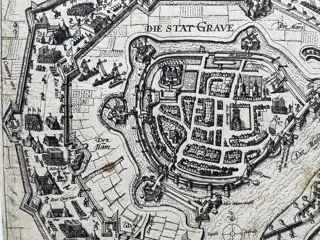 Nederland, Grave; F. Hogenberg - Grave door Maurits belegerd - 1601-1620