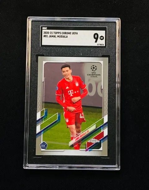 2020/21 TOPPS Chrome UCL - Jamal Musiala - Rookie-kaart #81 - SGC 9