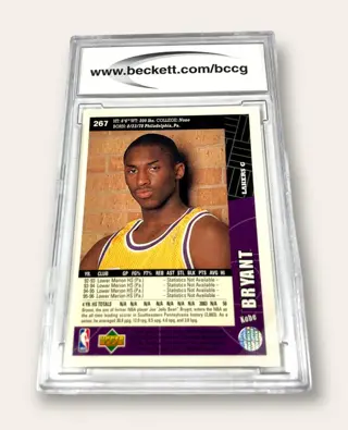 1996 Upper Deck Collector's Choice - #257 Kobe Bryant - Rookie - BCCG 9
