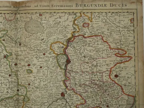 België, Liège, Limburg, Maas, Leuven, Brabant, Maastricht.; N. Sanson / H. Jaillot - Comitatus Namurcensis - 1697