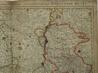 België, Liège, Limburg, Maas, Leuven, Brabant, Maastricht.; N. Sanson / H. Jaillot - Comitatus Namurcensis - 1697