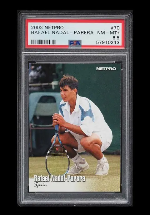 2003 Netpro - Rafael Nadal - Rookie #70 - PSA 8.5