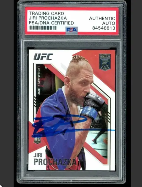 2020/21 Panini UFC Elite #142 Jiri Prochazka - Hand Signed Card! - PSA/DNA Certified Authentic Auto