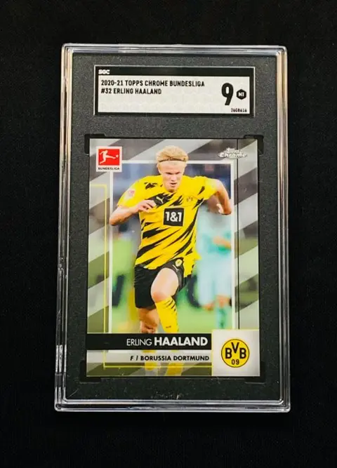 2020/21 TOPPS Chrome Sapphire Bundesliga - Erling Haaland #32 - SGC 9