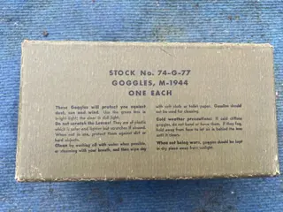 Verenigde Staten van Amerika - Beautiful boxed WW2 M-1944 goggles - USAAF - Tanker - Infantry - 1945