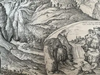 Italië, Lazio, Tivoli; Joris Hoefnagels / Johannes Janssonius - Tiburtum vulgo Tivoli - 1561-1580