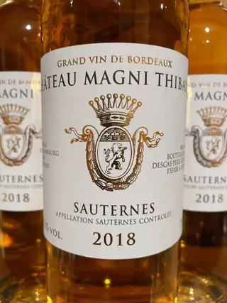 2018 Château Magni Thibaut - Sauternes - 6 Flessen (0.75 liter)