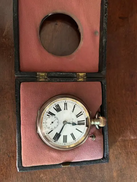 Tafelblad klok - Mappin & Webb, London - .915 zilver, Glas, Staal (roestvrij) - Eind 19e eeuw