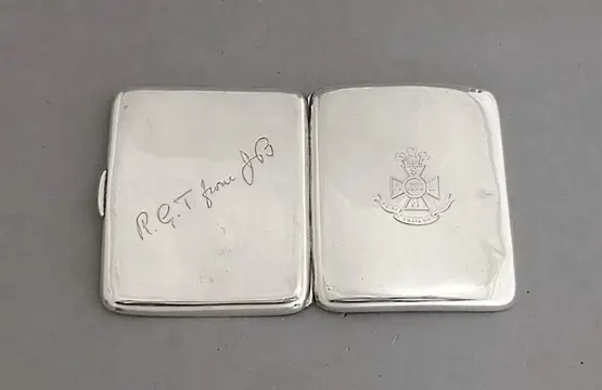 Verenigd Koninkrijk - Boerenoorlog sterling zilveren sigarettenkoker - 1900