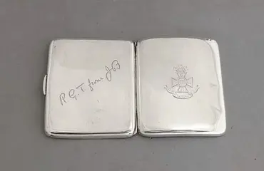 Verenigd Koninkrijk - Boerenoorlog sterling zilveren sigarettenkoker - 1900