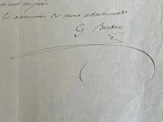 Frankrijk - Infanterie - Generaal Gabriel Barbou d' Courieres militaire brief/order - 1793