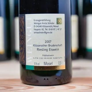 2007 Anita Scholer - Riesling Eiswein - Klüsserather Bruderschaft - Moezel - 3 Jennies (0.5L)