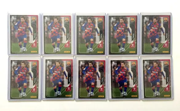 2020/21 Panini Megacracks - Lot van 10 kaarten van Messi FC Barcelona
