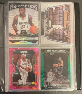2014 to now NBA - Prizm Collection (40 cards) with Kobe, Lebron, Curry, Giannis, Zion, Parallels Rookies