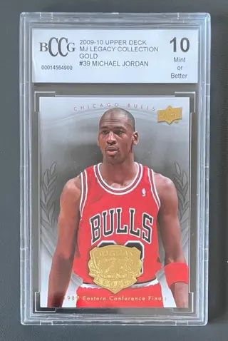 2009/10 Upper Deck MJ Legacy Collection Gold - Michael Jordan #39 - BCCG 10