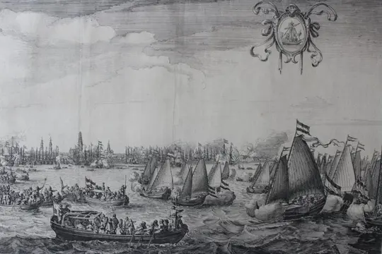 Nederland, Amsterdam; Salomon Savery - Medicea Hospes, sive descriptio publicae Gratulationis - 1621-1650