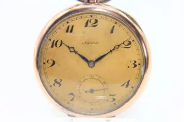 Zakhorloge "Alpina" - Verguld, Zilver - Begin 1900