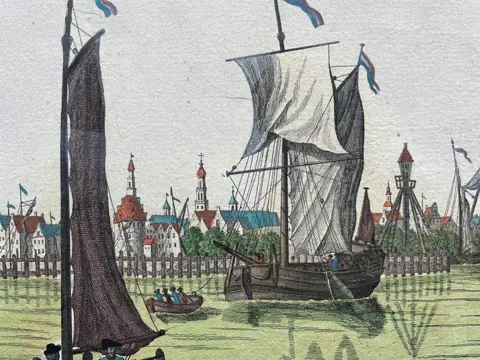 Nederland, Hoorn (NH); G.B. Probst, naar M. de Sallieth, D. de Jong - De Haven van Hoorn / Le Port de Hoorn - 1781-1800