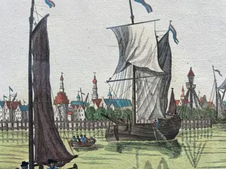 Nederland, Hoorn (NH); G.B. Probst, naar M. de Sallieth, D. de Jong - De Haven van Hoorn / Le Port de Hoorn - 1781-1800