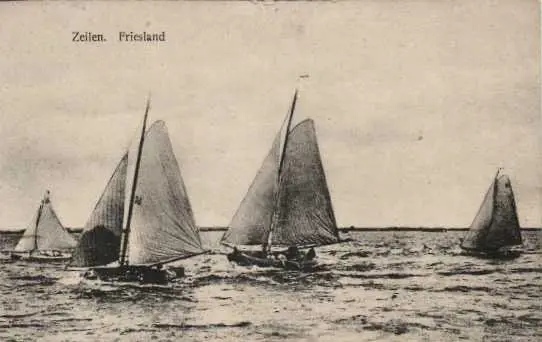 Zeilenen Zeilsport met oude kaarten - Ansichtkaarten (Collectie van 116) - 1908
