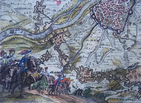 Nederland, Maastricht; Isaac Commelin / Weduwe van Snellaert ende Gerrit van Nieuwenhuizen - Belegeringe Ende Overwinninge Der Stercke Stadt Mastricht - 1651-1660