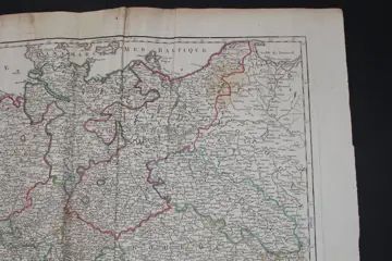 Duitsland, Carte de l'Empire d'Allemagne publiée en 1792; Robert de Vaugondy - Selon les divisions politiques de 1792 - 1781-1800