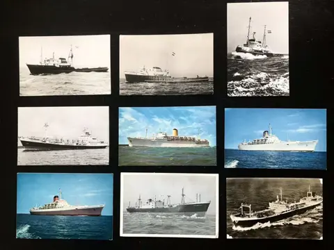 Schepen - Ansichtkaarten (Collectie van 80) - 1970