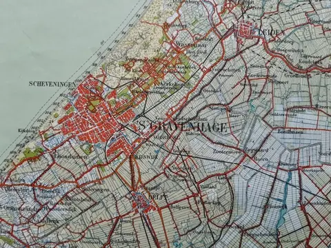 Nederland, Zuid-Holland; Topografische Dienst - Provincie ZuidHolland - 1936