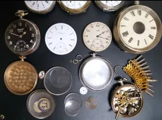 zakhorloges en etuis en brillen - .800 zilver, Nikkel - Begin 20e eeuw