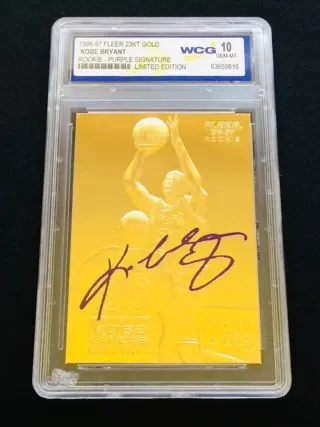 1996/97 Skybox - Kobe Bryant - Kavel van 6 gouden kaarten (23K) - WCG 10
