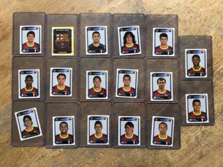2010/11 Panini Champions League, FC Barcelona - Lot of 25 stickers incl. 9x Messi!