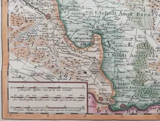 Nederland, Gelderland, Veluwe; Isaak Tirion - Nieuwe kaart van 't Kwartier de Veluwe - 1745