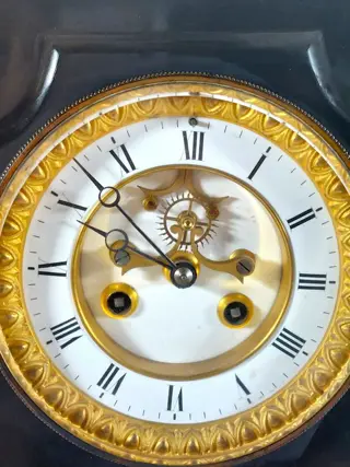 Brocot echappement pendule - Brons, Marmer - Eind 19e eeuw