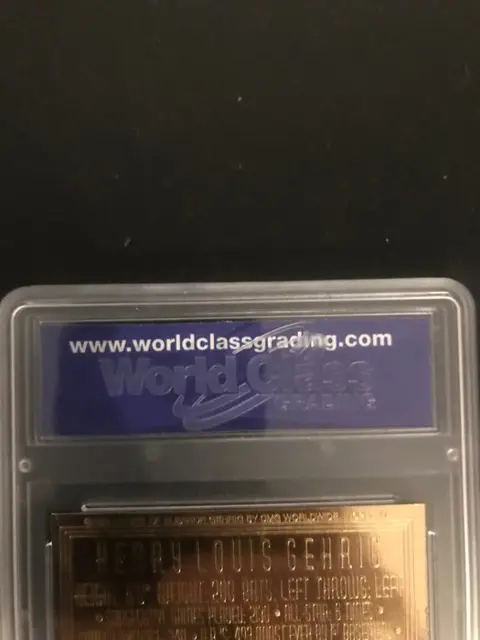 1995 Bleachers 23KT Gold - Cal Ripken Jr. / Lou Gehrig - 2131 Iron Men - Limited Edition - WCG 10