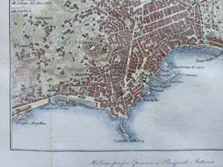 Italië, Campania, Napoli; F. Artaria - Pianta della Città di Napoli; Plan de la Ville de Naples - 1821-1850