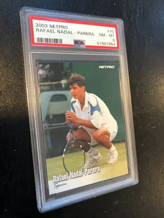 2003 Netpro - Rafael Nadal - Rookie Card #70 - PSA 8