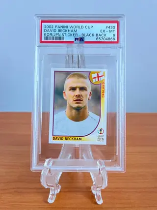 2002 Panini World Cup - #430 David Beckham - England - PSA 6