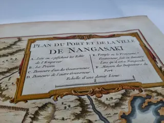 Japan, Nagasaki, Deshima; JN Bellin - Plan Du Port Et De La Ville De Nangasaki - ca 1760