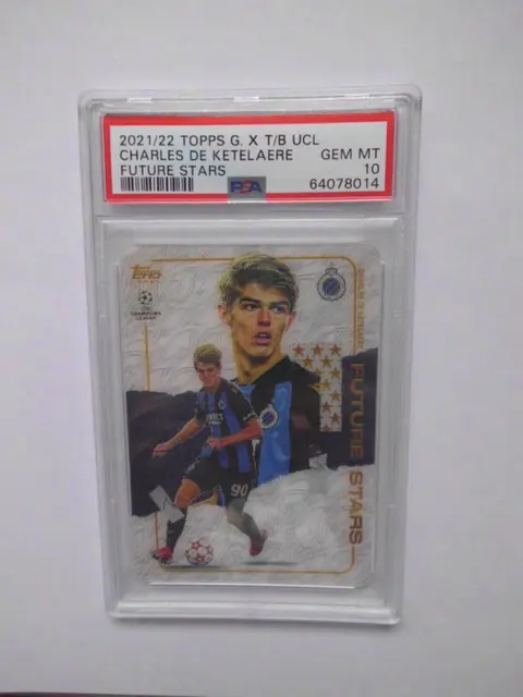 2021/22 TOPPS G.X T/B UCL - Charles De Ketelaere - Future Stars - PSA 10