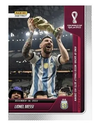 2022 Panini Instant World Cup - #118 Lionel Messi - World Cup Winner - Limited edition