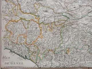 Italië, Emilia Romagna, Lombardia, Veneto, Friuli Venezia Giulia, Istria; N. Sanson - Basse Lombardie ou sont les Etats de Venise en Italie, Mantove Parme Modene Trente - 1648