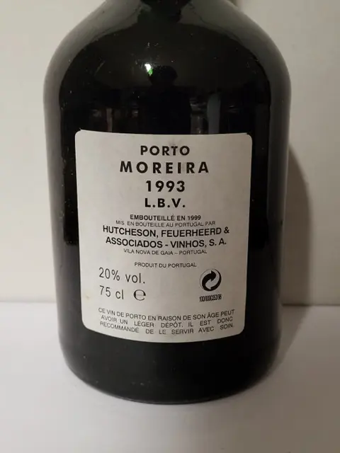 1993 Moreira - Port Late Bottled Vintage Port - 1 Fles (0,75 liter)