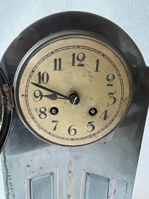 Amsterdamse School klok - Glas, Messing - ca. 1930