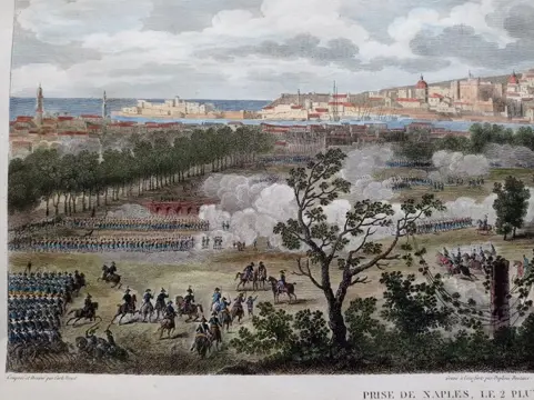 Italië, Campania, Napoli; Vernet / Couché - Prise de Naples, le 12 Pluviose, an VII - 1821-1850