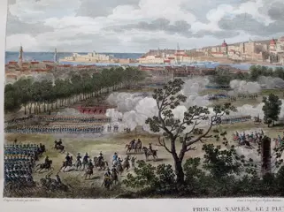 Italië, Campania, Napoli; Vernet / Couché - Prise de Naples, le 12 Pluviose, an VII - 1821-1850
